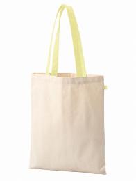 キャンバスフラットトートループ付 レモンイエローの商品画像