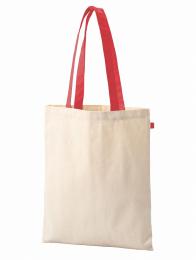 キャンバスフラットトートループ付 チェリーレッドの商品画像