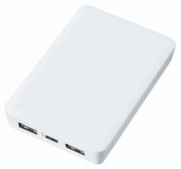 全面印刷できるモバイルチャージャー5000(リン酸鉄使用) ホワイトの商品画像