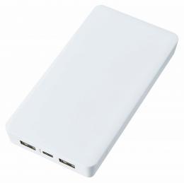 全面印刷できるモバイルチャージャー10000(リン酸鉄使用) ホワイトの商品画像