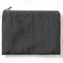 ワッシャーナイロンフラットポーチ(M) チャコールブラックの商品画像