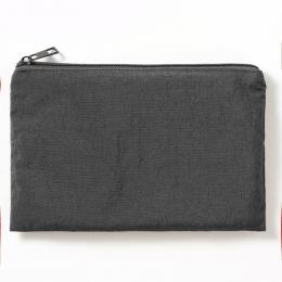 ワッシャーナイロンフラットポーチ(S) チャコールブラックの商品画像