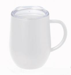 フタ付ラウンドボトムサーモステンレスマグ330ml ホワイトの商品画像