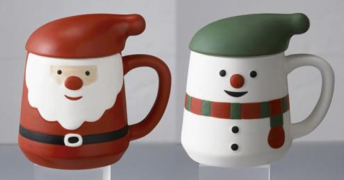 フタ付クリスマスマグカップの商品画像