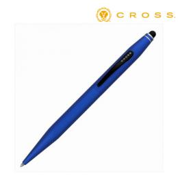 CROSS クロス ギフト包装 レーザー名入れ対応・テックツー　AT0652-6　メタリックブルー　ボールペン+スタイラスの商品画像