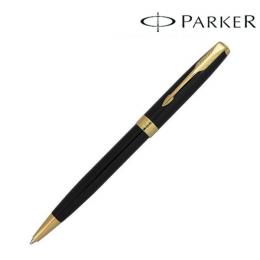 PARKER パーカー  ギフト包装 レーザー名入れ対応・ソネット　ラックブラックGT　ボールペンの商品画像