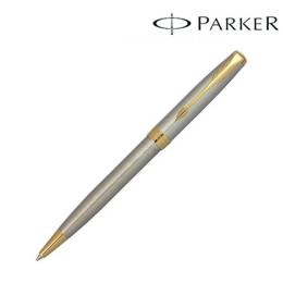 PARKER パーカー  ギフト包装 レーザー名入れ対応・ソネット　ステンレススチールGT　ボールペンの商品画像
