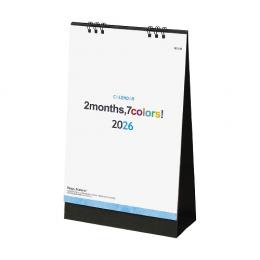 ツーマンスセブンカラーズ 卓上カレンダー 2026 [名入れ代込]の商品画像