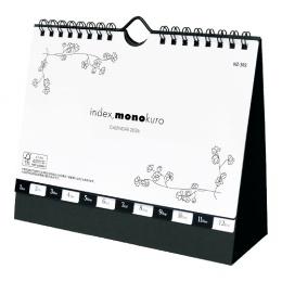 インデックス・モノクロ 卓上カレンダー 2026 [名入れ代込]の商品画像