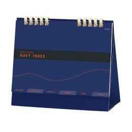 ネイビーインデックス 卓上カレンダー 2026 [名入れ代込]の商品画像