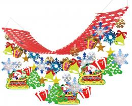 [店舗装飾品] クリスマスサンタソリプリーツハンガーの商品画像