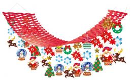 [店舗装飾品] スノードームクリスマスプリーツハンガーの商品画像