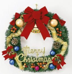 60cmゴールドリボンリースの商品画像