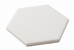 白雲石入り吸水コースター 六角 ホワイトの商品画像