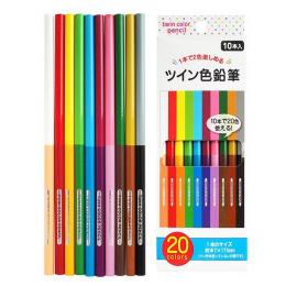 ツイン式色鉛筆10本入りの商品画像