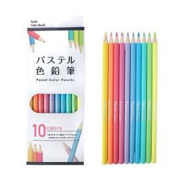 パステル色鉛筆10色入りの商品画像
