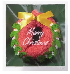 クリスマス・リースタオルの商品画像