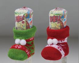 クリスマス・ニットブーツ(お菓子入)の商品画像