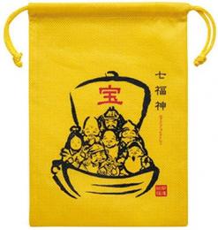 縁起物巾着袋1個(七福神)の商品画像