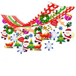 [店舗装飾品] ハッピークリスマスプリーツハンガーの商品画像