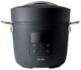 Re・De Pot電気圧力鍋2L ブラックの商品画像
