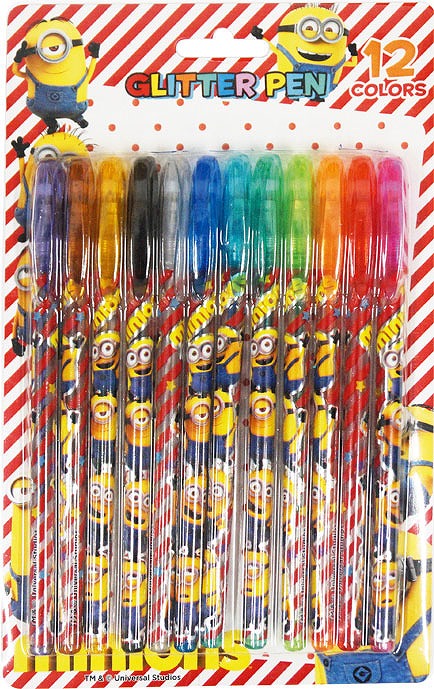 ミニオンズグリッターペン12色セット/キャラクターおもちゃ・雑貨 
