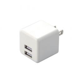 エレコム AC充電器 スマホ・タブレット用/2.4A出力/USB-Aメス2ポート MPA-ACU11WHの商品画像