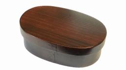 [レーザー加工orフルカラー印刷込] 　一段弁当箱　小　漆　500ml　※別途版代の商品画像