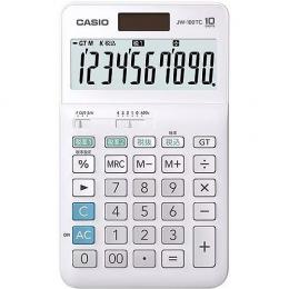 カシオ JW-100TC-N W税率電卓 10桁 (各種記念品向けに名入れ対応可能)の商品画像