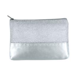 シャイニーナ・ラメスリムポーチ(シルバー)の商品画像