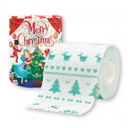 クリスマストイレットペーパー1ロール27.5mWの商品画像