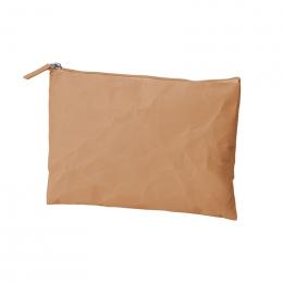 イークラフト・ウォッシャブルペーパーフラットポーチ(ベージュ)の商品画像