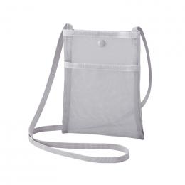 プラシャープ・フロントポケット付きメッシュサコッシュ(グレー)の商品画像