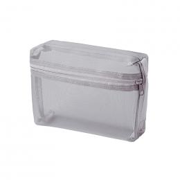 プラシャープ・取っ手付きメッシュボックスポーチ(グレー)の商品画像