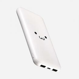 エレコム モバイルバッテリー/リチウムイオン電池/15W/10000mAh/USB-C×1/USB-A×2/microB×1/しろちゃんDE-C66-10000WFの商品画像