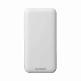 【名入れ専用】 エレコム モバイルバッテリー 10000mAh/USB-C×1/USB-A×2/microB×1/ホワイトDE-C66-10000WHの商品画像