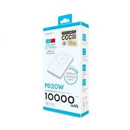 ワイヤレス充電対応 10000mAh PD20W対応 モバイルバッテリー [3C認証品][CCC認証品]ブラックの商品画像