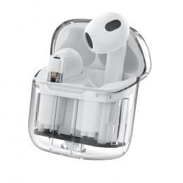 スケルトン完全独立ワイヤレスイヤホン ホワイトの商品画像