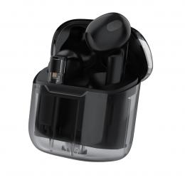 スケルトン完全独立ワイヤレスイヤホン ブラックの商品画像