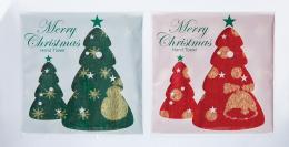 クリスマス・ジャガードハンドタオル(ツリーパッケージ)の商品画像