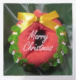 クリスマス・リースタオルの商品画像