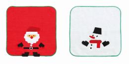 クリスマス・ハンドタオル(サンタ&スノーマン)の商品画像