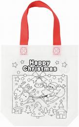 クリスマスぬりえトートバッグの商品画像
