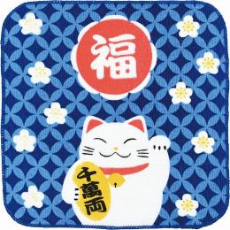まねき猫タオルハンカチの商品画像