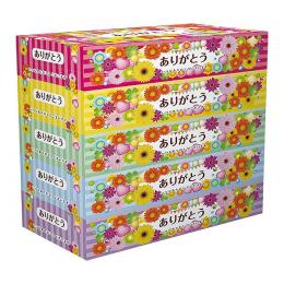 ありがとうBOXテッシュ150W(5コセット)の商品画像