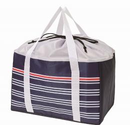 保冷保温レジカゴバッグ(ボーダー柄)の商品画像