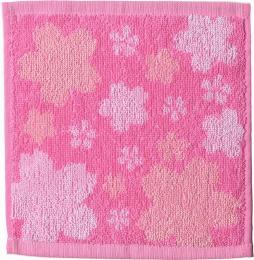 <さくら>ジャガード織りハンドタオルの商品画像