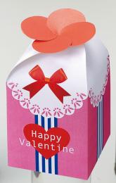 バレンタイン・ギフトパック(チョコレートボール5包入・シール付)の商品画像