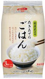 たかの たきたてのごはん180g×3個パックの商品画像
