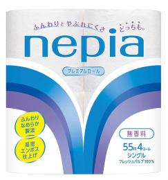 ネピアプレミアムソフトトイレット4ロールシングル(55m)の商品画像